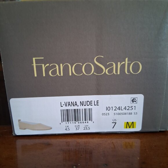 Size 7 Genuine Leather Franco Sarto Flats $40 - Picture 5 of 5